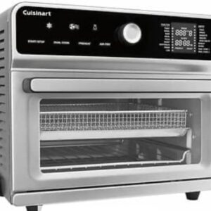 Cuisinart CTOA-130PC3 Silver Digital Air Fryer Toaster Oven, 0.6 cu.ft. (17L)