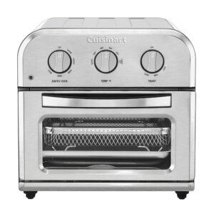 Cuisinart TOA-26 Compact Air Fryer Toaster Oven, 1800W Motor, 6-in-1 Options, Versatile Temperature Vary, Stainless Metal End