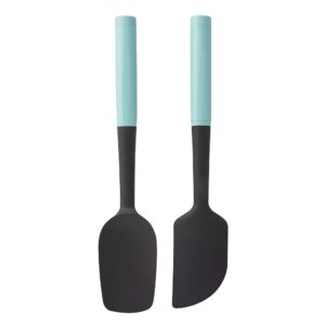 KitchenAid KQ437OHAQA 2-Piece Common Spatula Set in Aqua